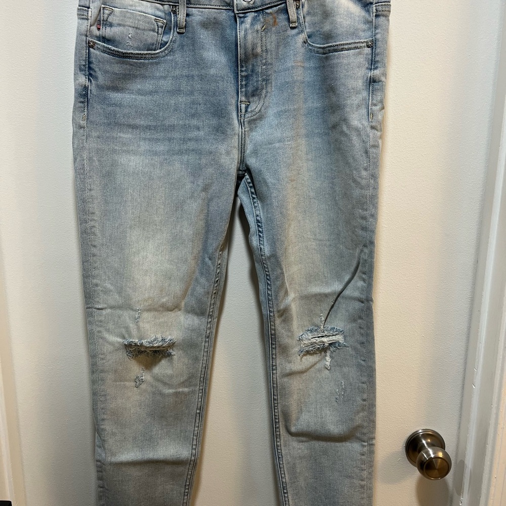 Light Blue Distressed Jeans